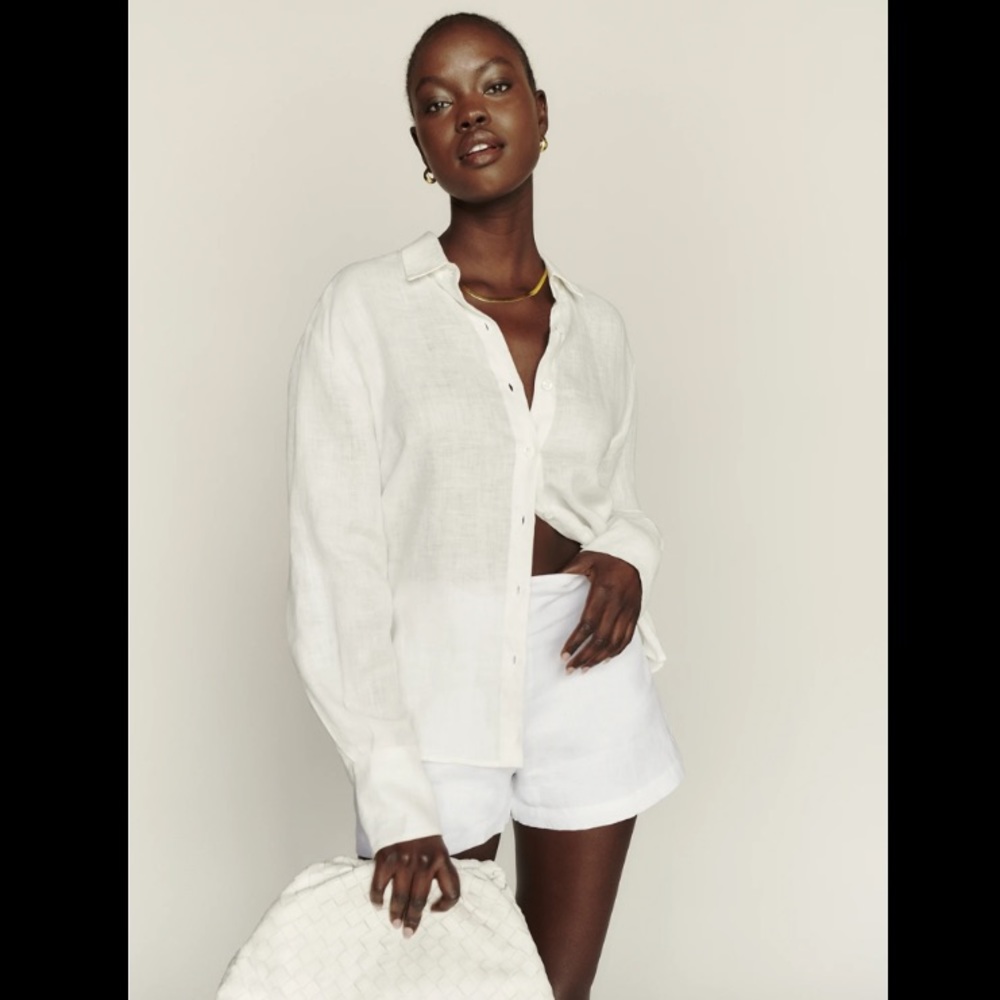 Reformation Preston Linen Top - Medium